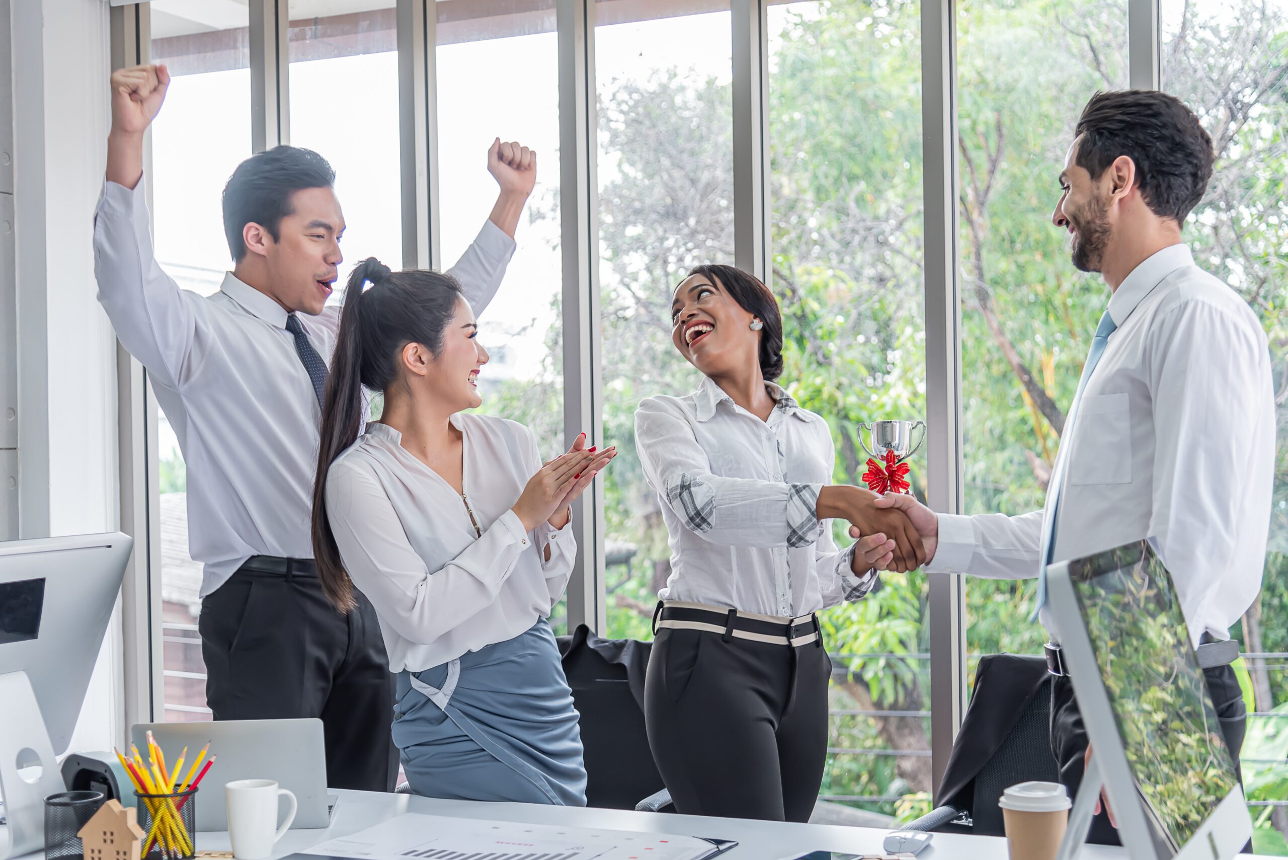 A sales professional promoted for leadership.